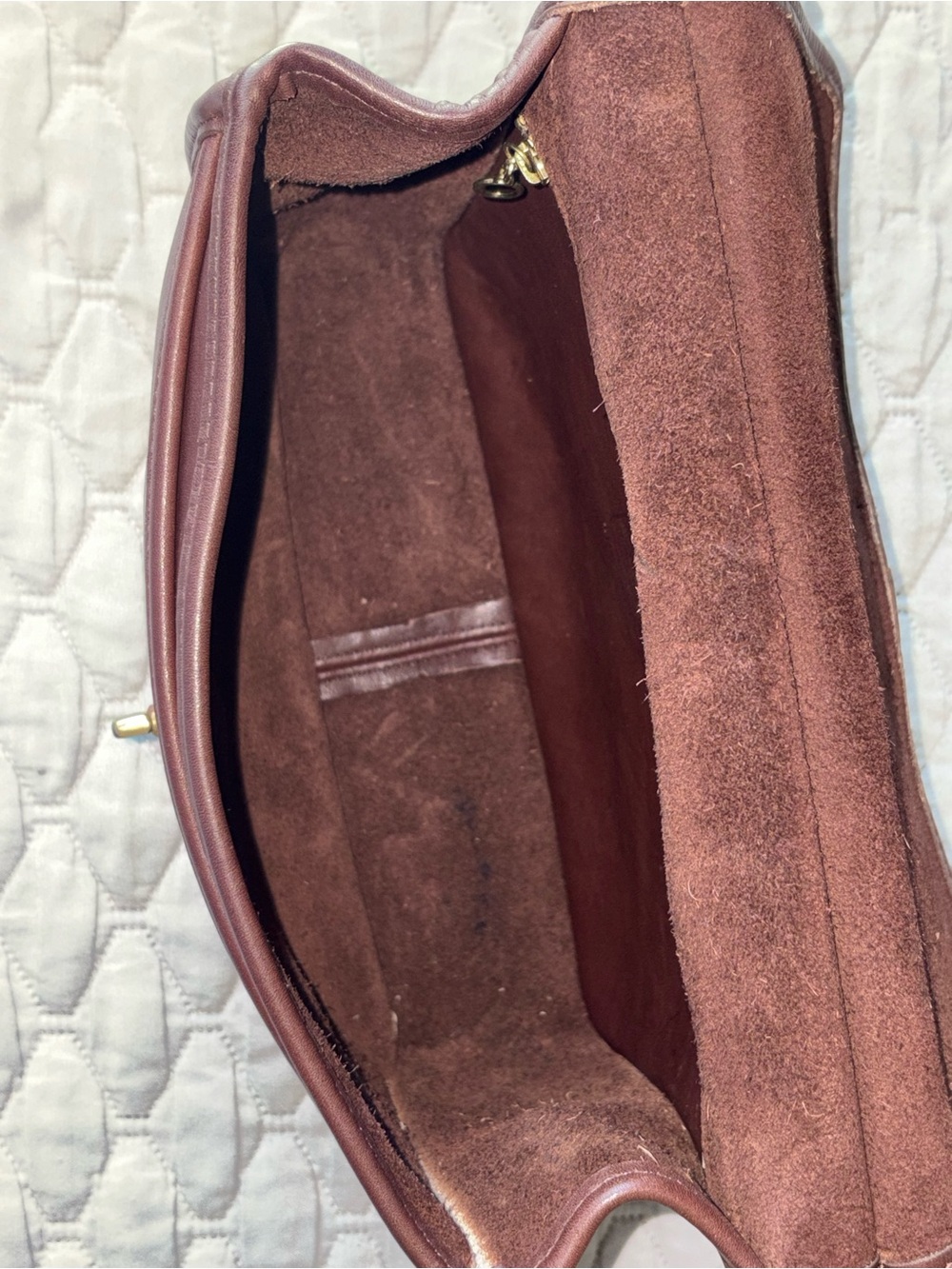Vintage Coach Willis Mahogany Brown Leather Crossbody Satchel Crossbody - Picture 14 of 16